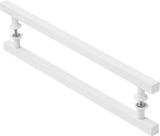 Puxador De Porta Quadrado Branco 40cm