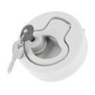 Puxador de Pressão Náutico com Chave Branco 62x38mm Puxador de Pressão Náutico com Chave Branco 62x38mm