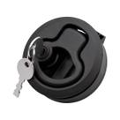 Puxador de Pressão Náutico com Chave Preto 62x38mm