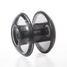 Puxador De Resina Redondo 12cm Para Porta De Vidro Blindex