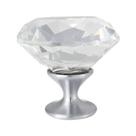 Puxador Diamante Di Cristallo Cromado 40mm JAD1102 - Jador