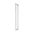 Puxador Duplo Aço Inox Escovado 30cm Modelo Atlas