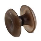 Puxador Duplo Concha Grande Resina Bronze P/ Porta De Vidro