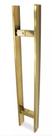 PUXADOR DUPLO DH1611 DOURADO 600mm BSKF