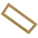 Puxador duplo inox para porta il4070 30cm (300mm) dourado matte italy line