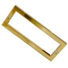 Puxador duplo inox para porta il4070 30cm (300mm) gold dourado brilhante italy line