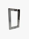 Puxador duplo inox polido (cromado) para porta de abrir correr ou pivotante italy line df992 20cm (200mm)