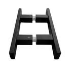 Puxador duplo para porta de correr 20 cm aço inox 304 black Puxador duplo para porta de correr 20 cm aço inox 304 black