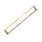 Puxador duplo para porta df905 800mm dourado matte (fosco) italy line