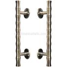 Puxador Duplo Porta Pivotante Correr Rústico Element Bronze Antigo 195mm