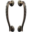 Puxador Duplo Stylus Bronze Antigo 300mm