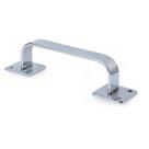 Puxador em aço alça cromado 140mm porta portão ferro jocec
