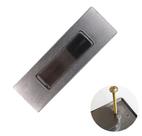 Puxador Embutir Concha Porta De Correr 15cm Inox Escovado