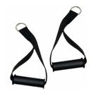 Puxador Estribo Manopla Pegada Emborrachada Crossover Nylon Corda Academia Máquina Força Resistência PAR Biceps Halter Triceps