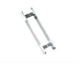 Puxador inox misto duplo chato tipo h 40/450mm porta portao