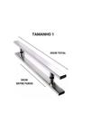 Puxador Inox Modelo Barra Chata Polido Quadrado-45cm