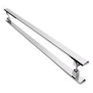 Puxador Inox Para Porta Pivotante Madeira Vidro 50 cm
