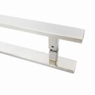 Puxador Inox Porta Pivotante Duplo 40 Cm Modelo Flat