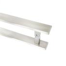 Puxador Inox Porta Pivotante Duplo 50cm Modelo Flat