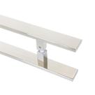 Puxador Inox Porta Pivotante Madeira Vidro 80cm