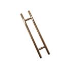 Puxador Inox Porta Portão Vidro Madeira Dourado Gold 60cm