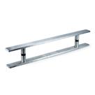 Puxador Inox Retangular para Portas 50cm comprimento por 30cm entre furos Escovado