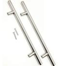 Puxador Inox Tubular Haste 250mm Aço Portas Gavetas Cômodas Gabinetes Puxador Inox Tubular Haste 250mm Aço Portas Gavetas Cômodas Gabinetes