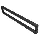 Puxador Inox U Para Porta Pivotante Preto Fosco 30cm SF