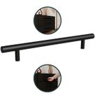 Puxador Italy Line IL 814-160 Inox 160mm Preto Para Móveis Puxador Italy Line IL 814-160 Inox 160mm Preto Para Móveis