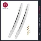 Puxador P&J São Francisco 192/224mm Cromado ABS Kit com 2 Peças - Código 407798