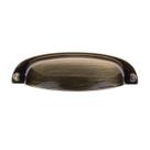 Puxador P/Moveis Concha Stilo 96mm Ouro Velho Colonial/Envelhecido 96mm