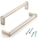 Puxador para armário ASKANO AP1312 níquel escovado 16 cm entre furos