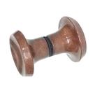 Puxador Para Porta de Vidro Redondo Médio Em Resina Bronze