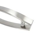 Puxador Para Porta Duplo Em Aço Inox Curve 40cm