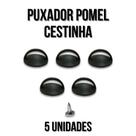 Puxador Pomel Cestinha Com 5 Unidades Para Tampas De Panelas Vidro e Alumino