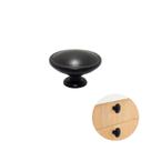 Puxador Ponto Oriente Preto Acetinado 34 Mm - Mk
