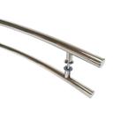 Puxador Porta Duplo Aço Inox Belíssima Economy 70 cm