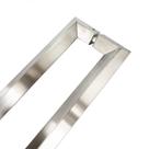Puxador Porta Duplo Em Aço Inox 40cm Modelo Diamond