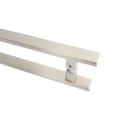 Puxador Porta Duplo Em Aço Inox 50cm Modelo Flat Economy Puxador Porta Duplo Em Aço Inox 50cm Modelo Flat Economy