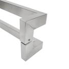 Puxador Porta Duplo Em Aço Inox 60cm Modelo Solution