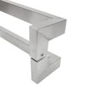 Puxador Porta Duplo Em Aço Inox 80cm Modelo Solution