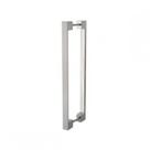 Puxador Porta Passagem Duplo H3200bl/320 Cromado Prateado