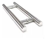 Puxador Porta Pivotante Portão Social Blindex Madeira Ferro Aço Galvanizado Alumínio Inox 80cm