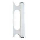 Puxador Porta Portao Aluminio Madeira Ferro Buzio Reto Branco 150mm