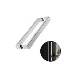 Puxador Prs Duplo Cromado 60 Cm Para Porta Residencial