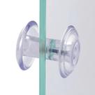 Puxador Resina Médio Incolor Porta De Vidro Blindex