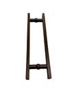 Puxador Retangular 40cm Total por 30cm Entre Furos Para Portas de Vidro ou Madeira Design Moderno Pintura Eletrostática