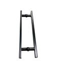 Puxador Retangular 40cm Total por 30cm Entre Furos Para Portas de Vidro ou Madeira Design Moderno Pintura Eletrostática