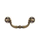 Puxador Rosa Scarlet Metal Zamac Decoração Gavetas Artesanato 2 Peças