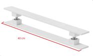 Puxador scabello verona 40x10 40cm - branco